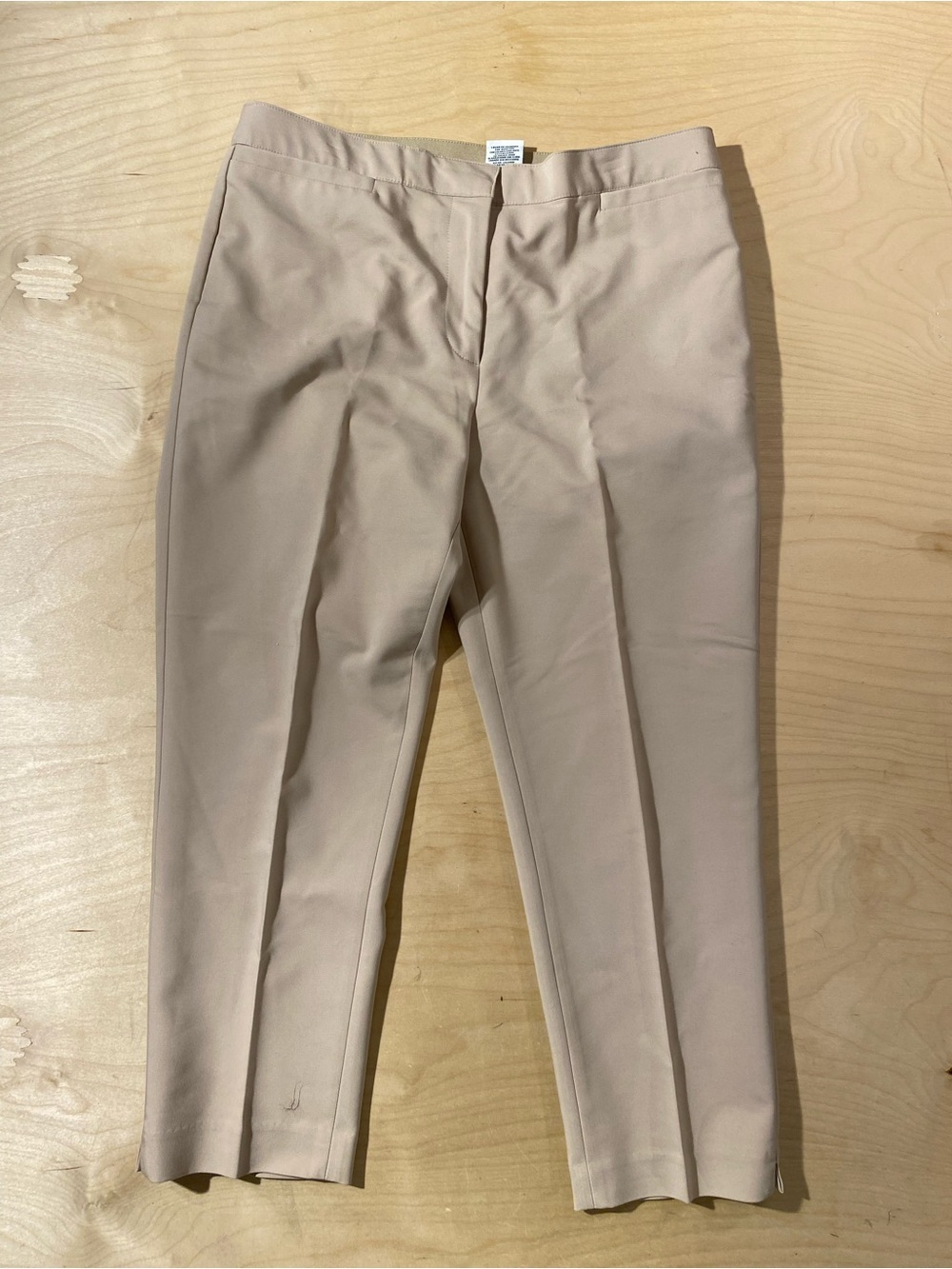 Ruby Rd. Slim Fit Khaki Dress Pants in Light Beige 12P (RT)